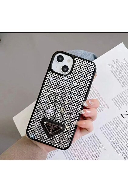 SUAR İphone 13 Uyumlu Taşlı Premium Kristal Görünümlü Kılıf