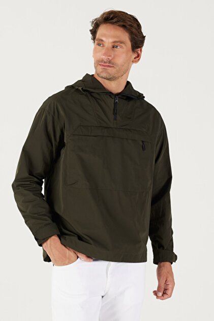 Altınyıldız Classics Erkek Haki Standart Fit Normal Kesim Kanguru