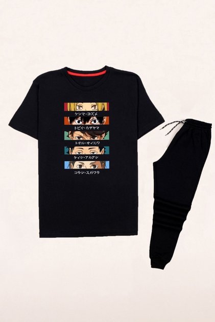 Anime Fashion Printed Tracksuit Set