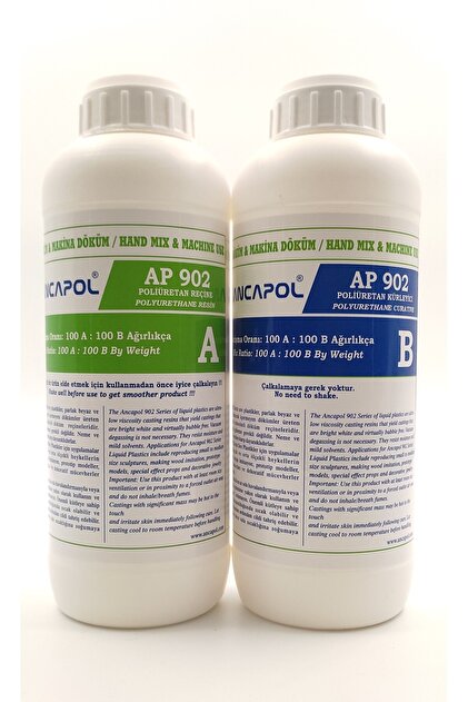 Ancapol Sıvı Plastik Döküm Reçinesi (1A 1B) 2 Kg Set - Fiyatı