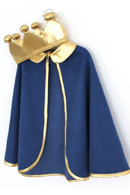 CHILDREN'S CLOAK AND KING'S CROWN SET