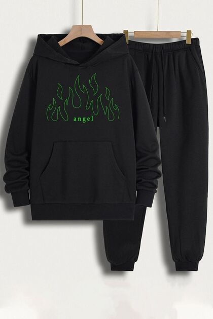 Σετ φόρμας Unisex Green Angel με στάμπα