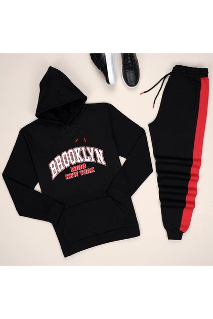 Set de trening Black Brooklyn Esh Yanwhite