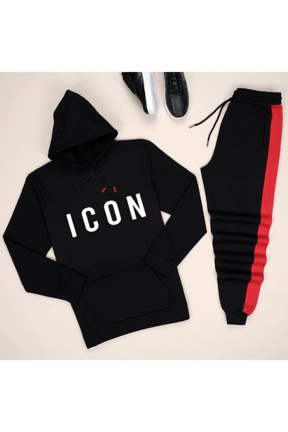 Σετ φόρμας Black Icon Esh Yank Red
