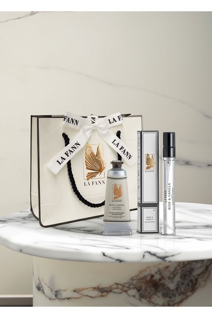 Mini Lüksler Seyahat Seti Rose & Vanilla Kolonya 10ml & Secret Garden El Kremi 30ml