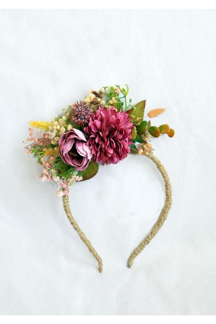 Artificial Flower, Bridesmaid & Party & Maternity & Outdoor Shoot Crown, Henna and Bridal Crown