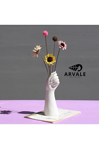 ARVALE Seramik El Şeklinde Woman Vazo Heykel 17 Cm - Fiyatı, Yorumları