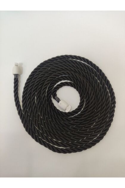 Black Double Breasted Fastening Device Rope Cord Tulle Backdrop Curtain Cornice Tactical Single Piece