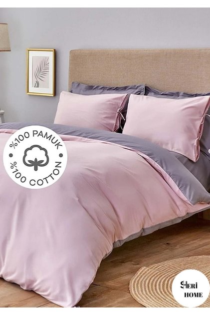 Sheri Basic Çift Kişilik 1 Adet Nevresim (YORGAN KILIFI)200 cm x 220 cm, Malzeme: %100 Pamuk.