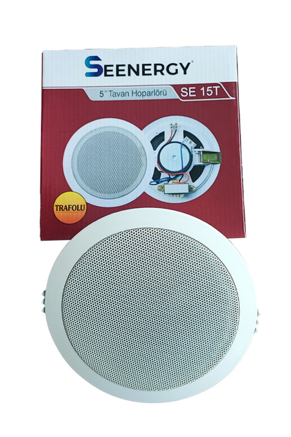 SE-15T Alçıpan Tavan Hoparlör / 5" Tavan Hoparlörü 3w / 5 inç Tavan Hoparlör