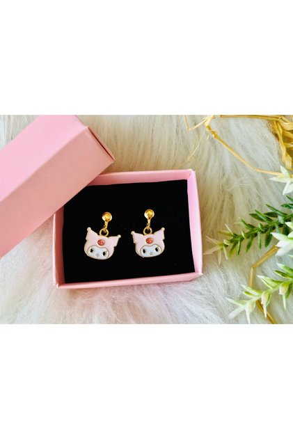 Children's Earrings with Kuromi Pinch Clip - No Hole Earrings