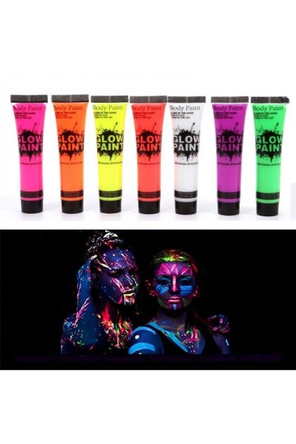 Neonlu Glow Parti Yüz Boyası 1 Renk