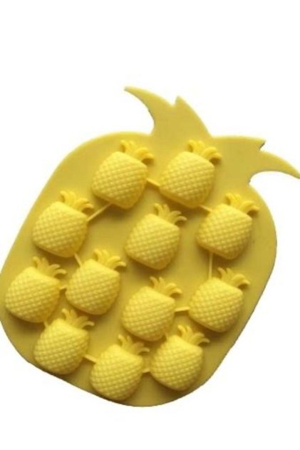 Pratik Ananas Şeklinde Silikon Buz Kalıbı Silikon Yapışmaz Buzluk HH