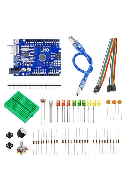 Arduino Uno Giriş Başlangıç Seti - 17 Parça 62 Adet