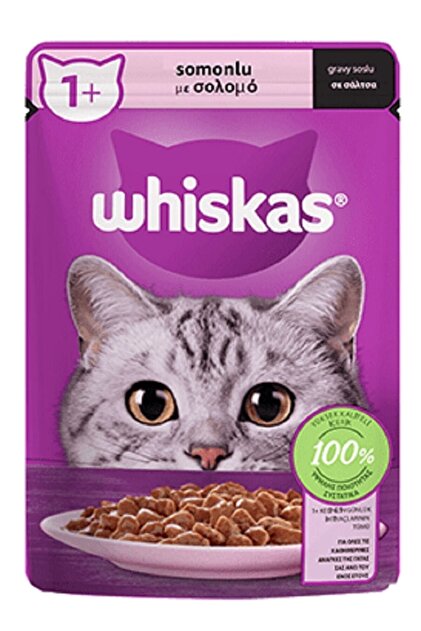 Pouch Somonlu Yaş Kedi Maması 85 Gr X 28 Adet