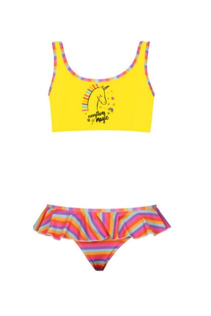 Jednorog Štampano Bikini set za devojčice sa volanima