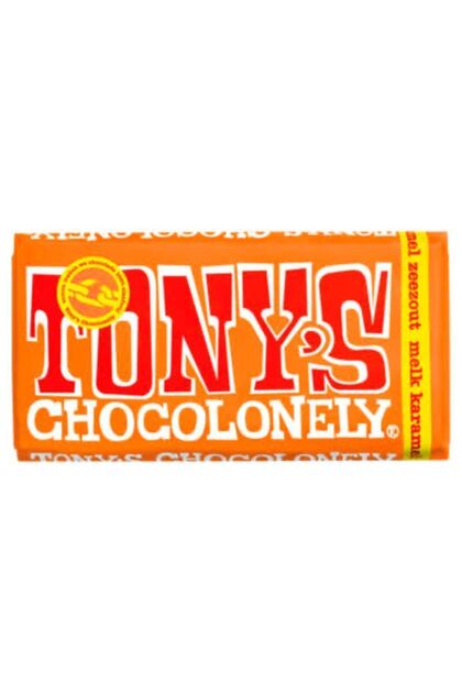 Tony’s Chocolonely Sütlü Çikolatalı Karamelli ve Deniz Tuzlu 180 gram Ithal Ürün