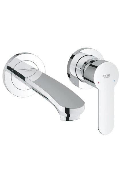 Eurostyle Cosmopolitan Two-Hole Wall Sink Faucet -19571002