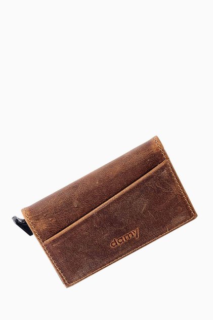 Leather Wallet with Mechanism, Card Holder for Men and Women, Wallet Accessory, 626cr