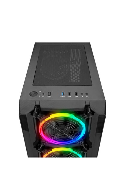 Rampage Hacker 4x Rgb Ledli Gaming Oyuncu Atx Bilgisayar Kasası