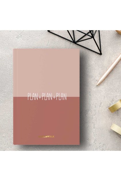 Plan + Plan + Plan Kahverengi Bullet Journal