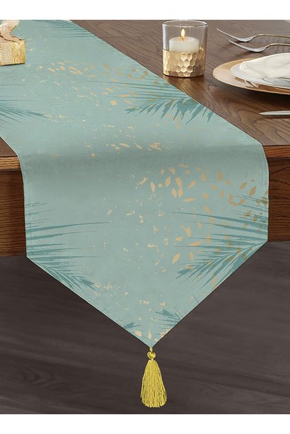 Custom Design Digital Printed Modern Tufted Chenille Triangle Runner