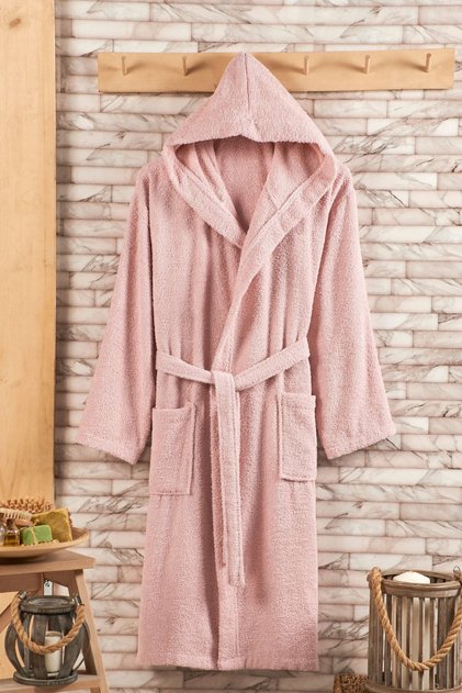 100% Cotton Hooded Bathrobe