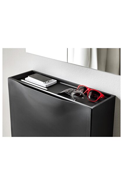 IKEA Trones Plastik Ayakkabılık Ayakkabı Dolabı - 2 Parça - Siyah