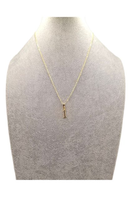 Gold Color I / Letter Necklace