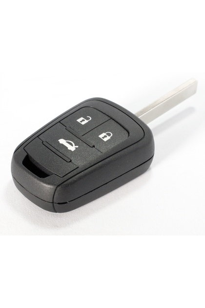 Opel Astra J Insignia Compatible Flip Key Fob Remote Control Car Keychain with Logo, 3 Buttons