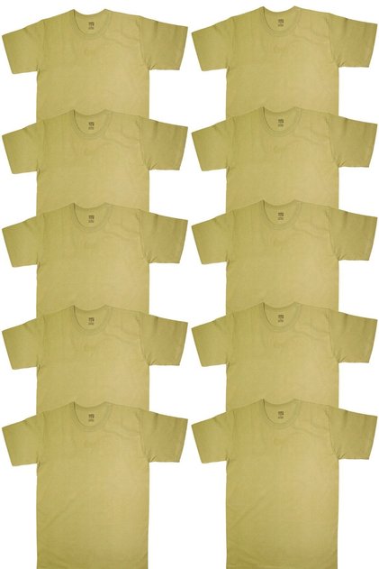 10-Piece Nano Color Half Sleeve Athlete Undershirt-T-Shirt Novice and Free Military Material Set