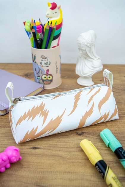 Pencil Case Pastel Colors Vegan Leather (PEN and MAKEUP BAG)