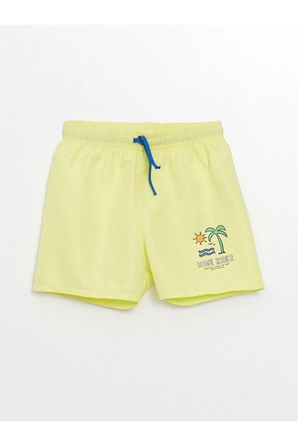 Printed Baby Boy Swim Shorts with Elastic Waistband (S4)