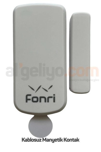 Fonri Alarm 1 G Wi Fi Smart Akıllı Alarm Kablosuz Manyetik Kontak Pil Dahil Kapı Açılma Sensörü