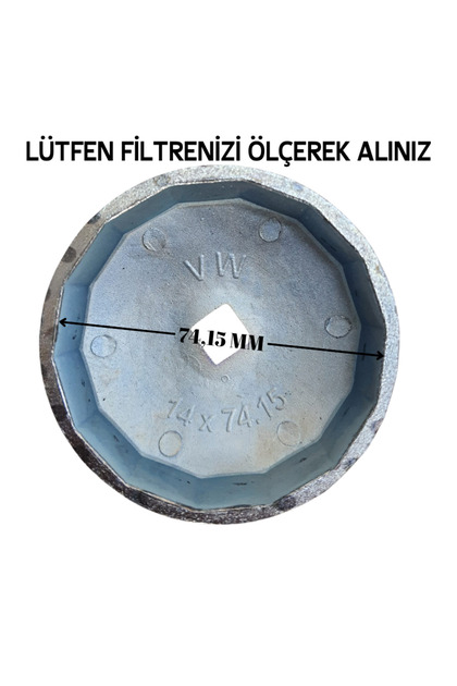 VIKTEC Volkswagen - BMW - Ford Yağ Filtre Anahtarı 14x74,15mm