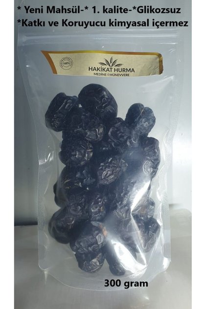 Acve Lüks Peygamber Medine Hurması 300 g Glikoz şurubu , koruyucu ve katkı içermez, ilave şekersiz