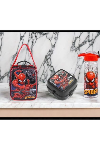 Spiderman Lunch Bag Salto Thwip SCHOOL SET 3 PIECES