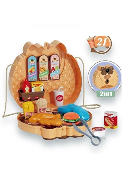 Sole 2in1, Şık Çantalı 21 Parça Oyuncak Fast Food SETİ - Fiyatı