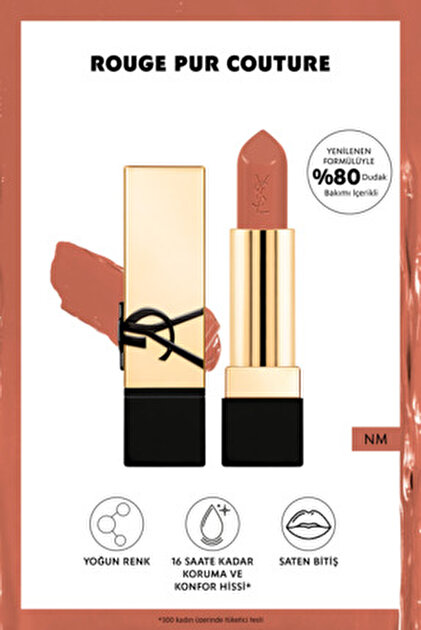 Yves Saint Laurent Rouge Pur Couture Saten Bitişli Ruj - O7
