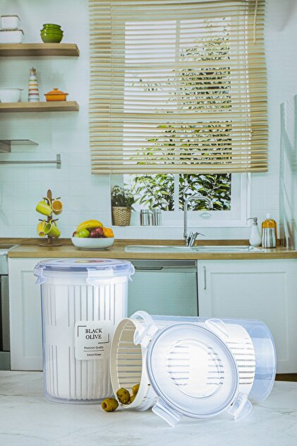 Genel Markalar 2'li Süzgeçli Etiketli Zeytinlik - Zeytin Turşu