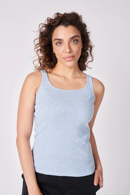 Women's Cotton Blend Wide Strap T-Shirt