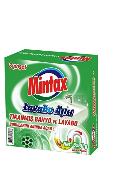 Mintax Lavabo Açıcı 3 X 80 gr - Fiyatı, Yorumları