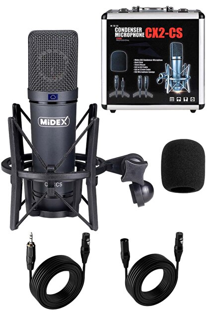Midex Wizard Paket-3 CX2 Stüdyo Mikrofon MDX-06FXU Stüdyo Kayıt