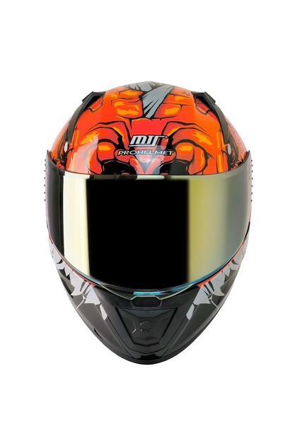 ArWears MTS Pro H-801 Lizzard Orange Motorsiklet Kaskı ( DOT CE