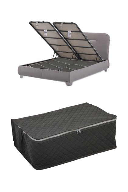 1 Piece Quilted under Base Storage 60X40X22 (Gray)