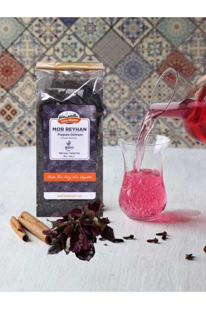 Mor Reyhan, Yabani Fesleğen, Purpura Ocimum, Ocimum Basilicum, 30 G