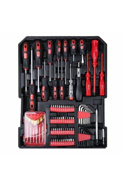 forces 186 Parça Metal Kasa Full Set Tekerlekli Profesyonel Alet