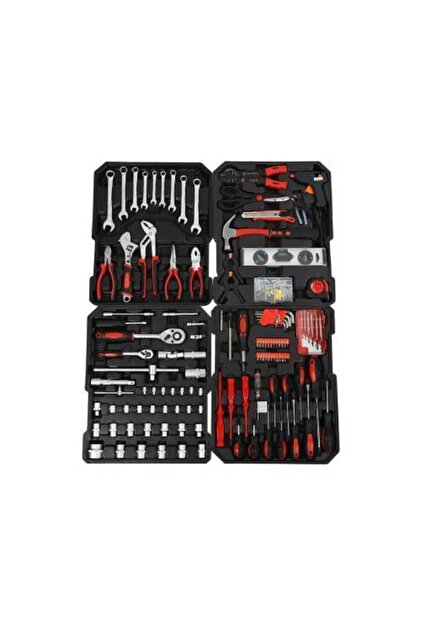 forces 186 Parça Metal Kasa Full Set Tekerlekli Profesyonel Alet