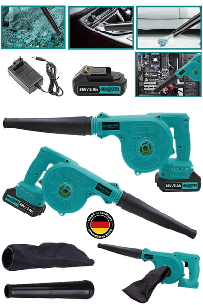 ゆう CRAFTERTOOLS Germany 36V 5Ah Hız Ayarlı Tek Akülü Şarjlı Hava