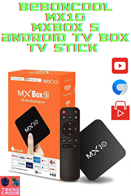 Torima TORİMA MX10 4K Android TV Box Medya Oynatıcı Android 7.1 Tv